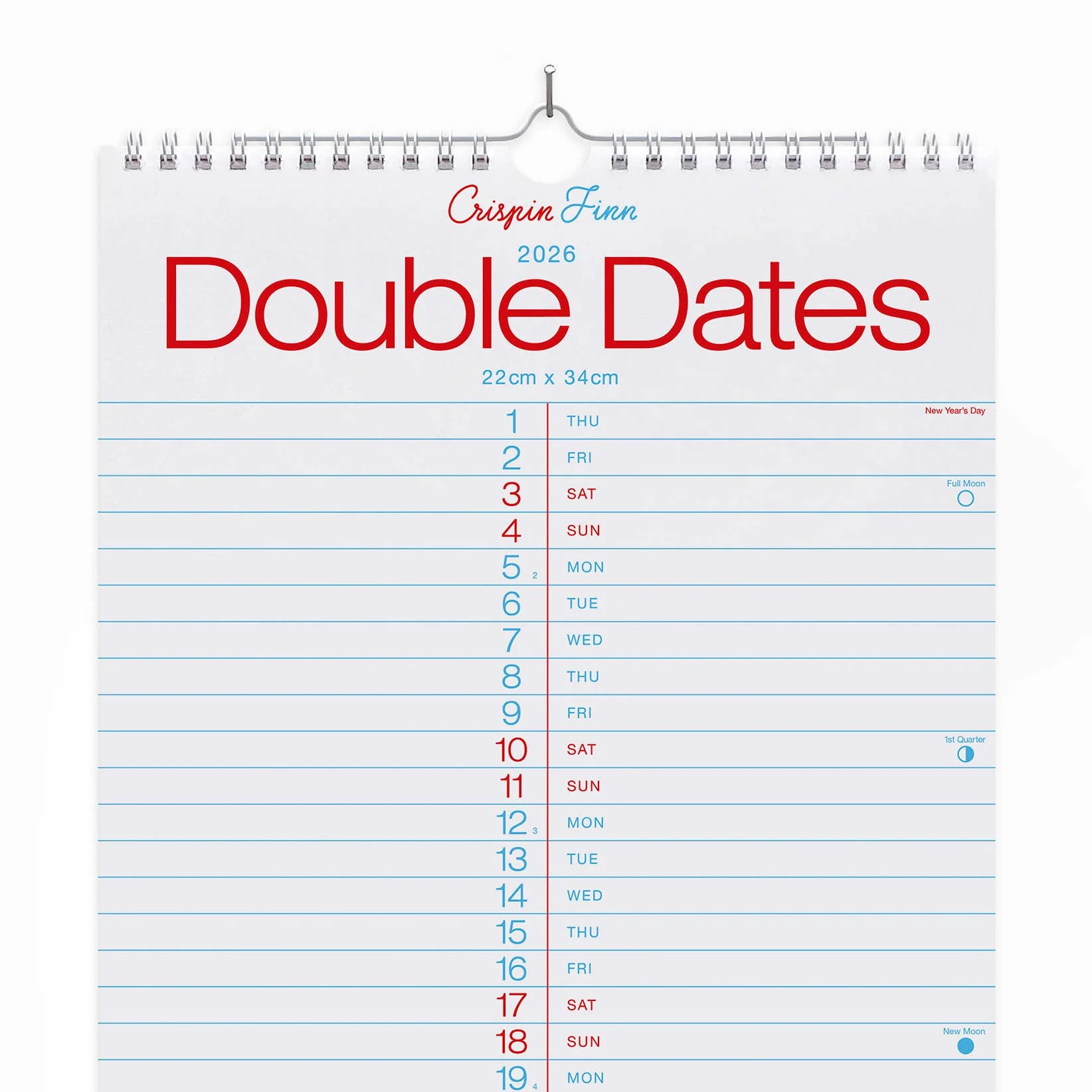 2026 Double Dates Wall Calendar - Image 2
