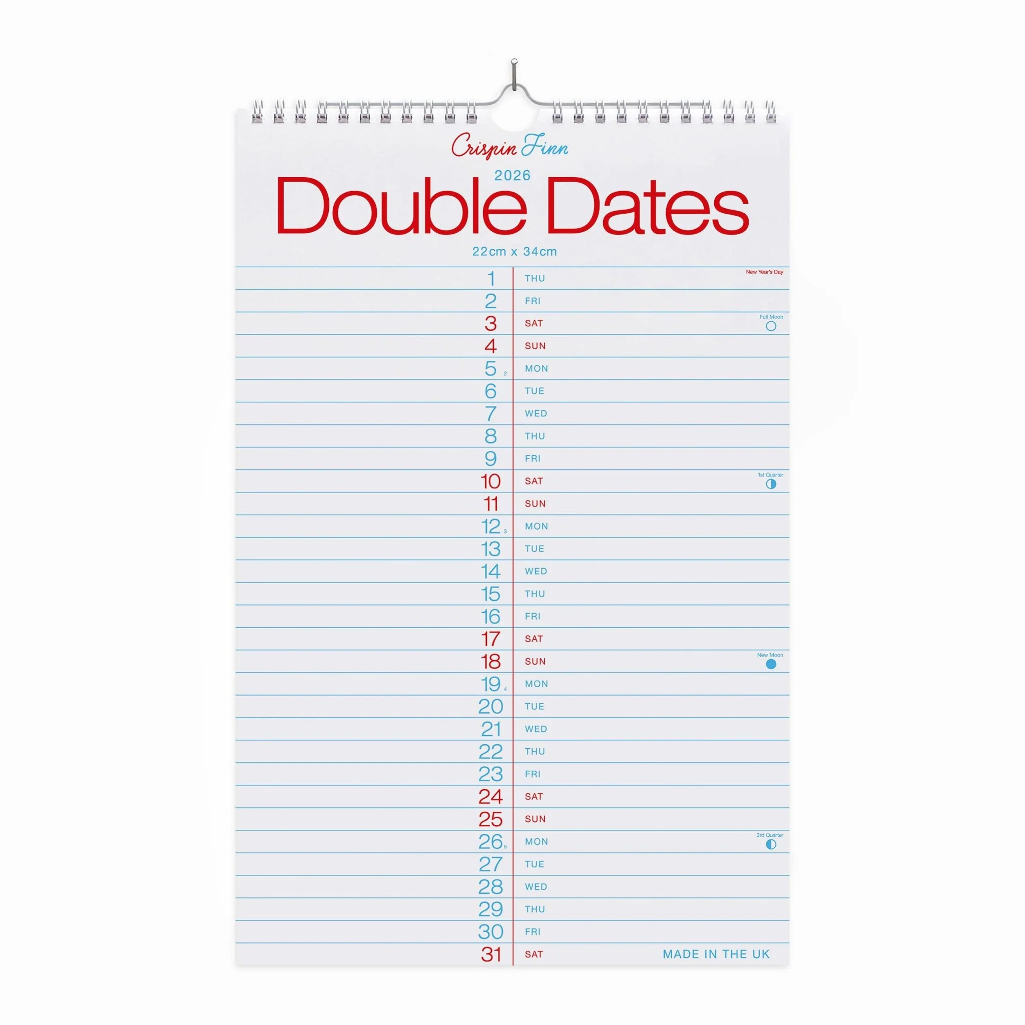 2026 Double Dates Wall Calendar - Image 5