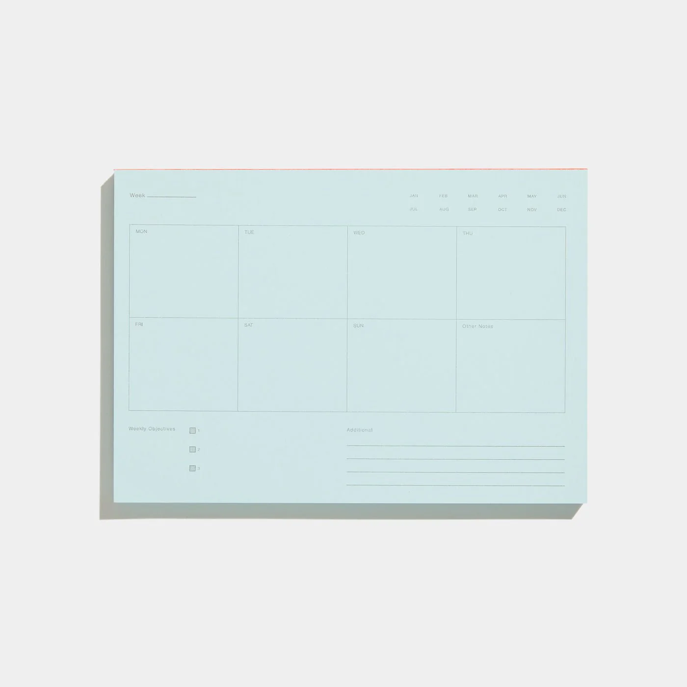 Before Breakfast Weekly Notepad: Pale Blue - Image 3