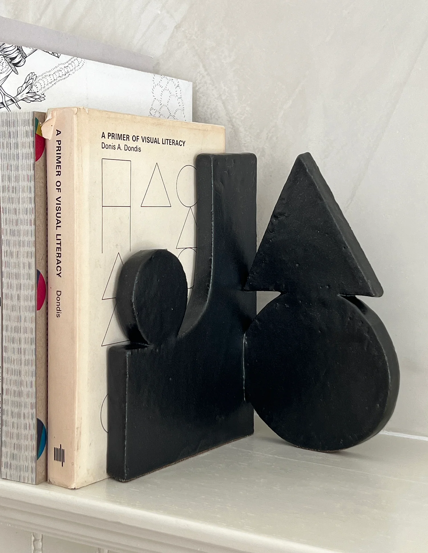 Morgan Peck Ceramic Bookend Pair - Black G - Image 3