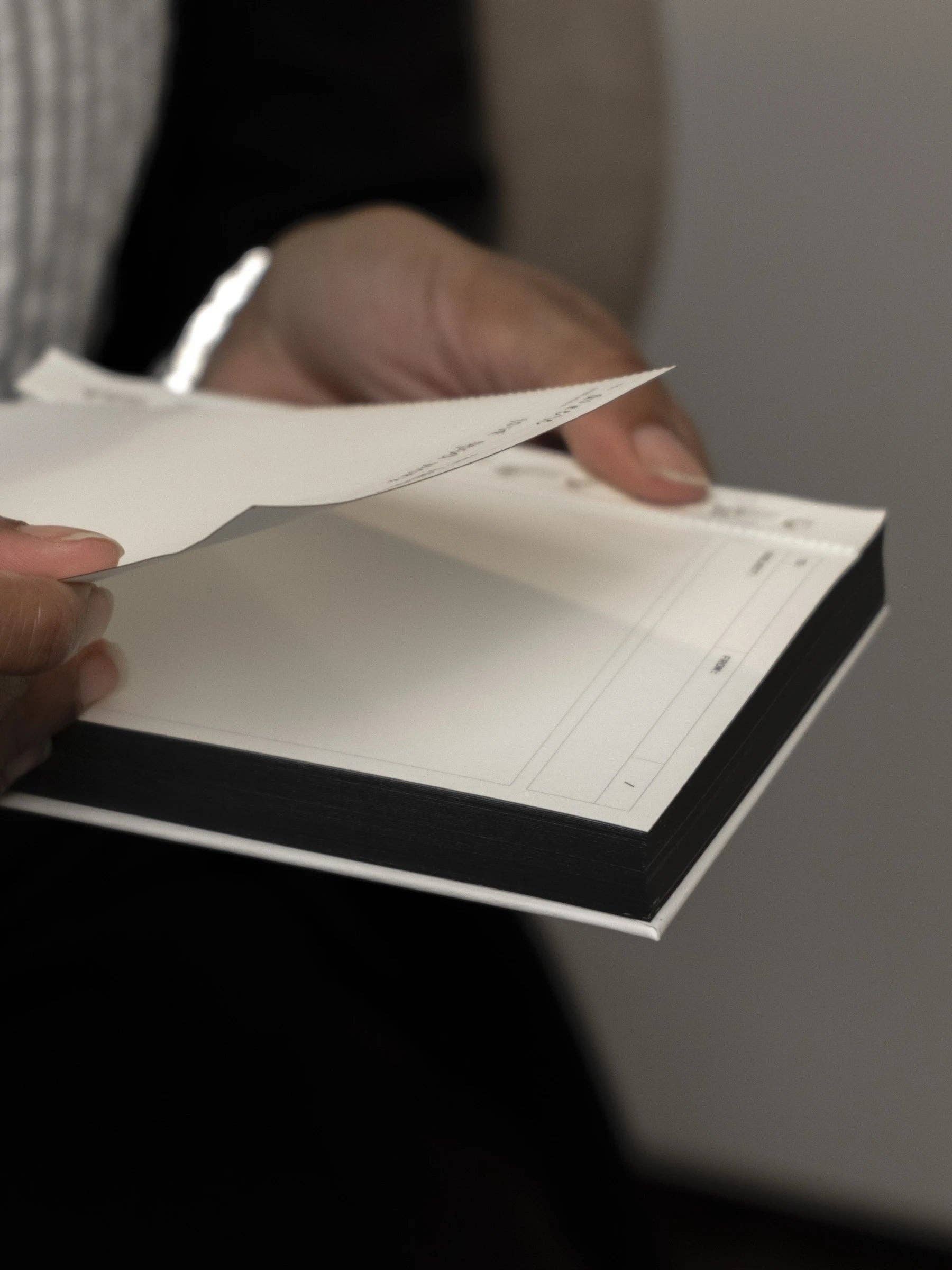 Black-Edged Perforated Message Pad - Image 2