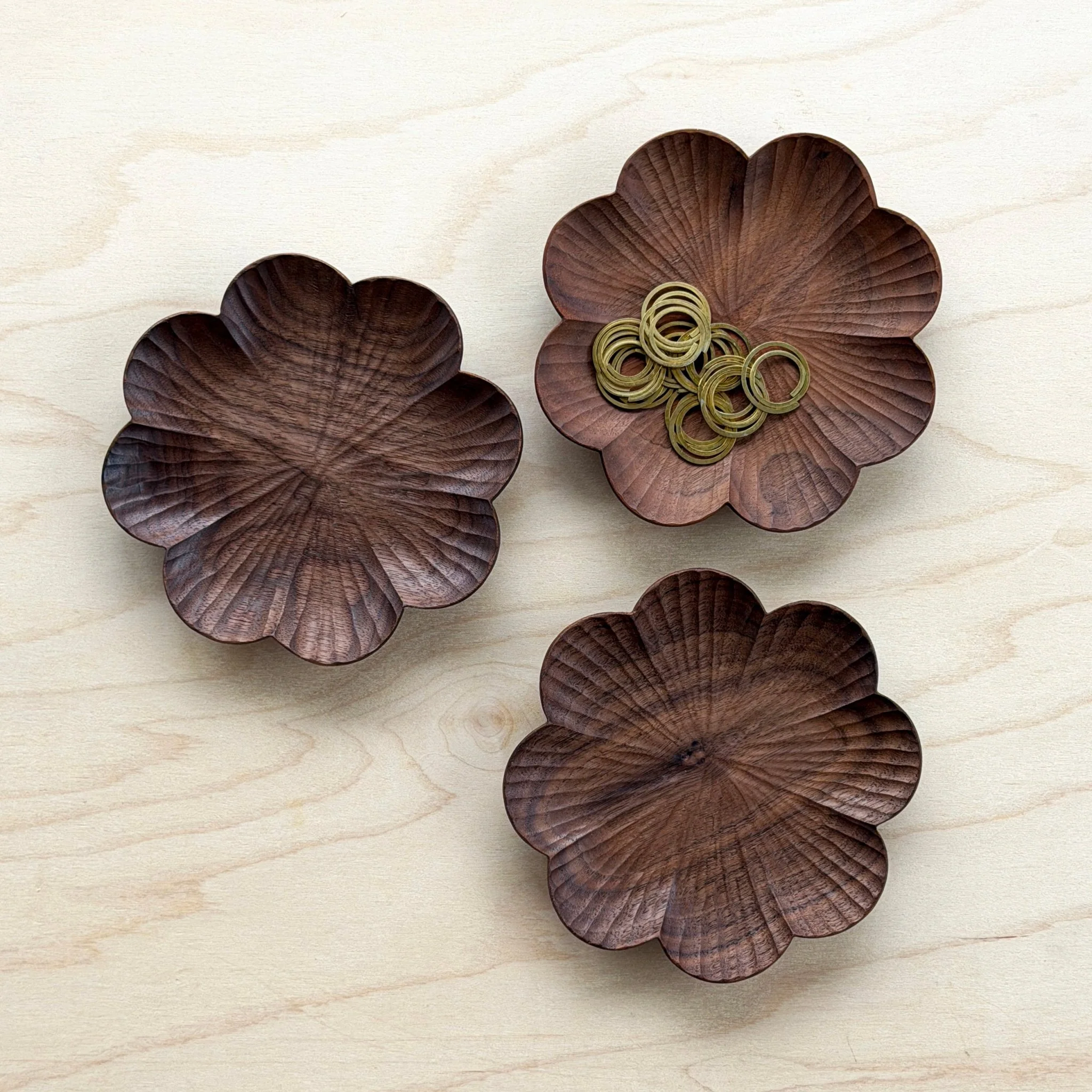 Hand-carved Black Walnut Catchall