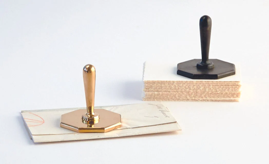 Blackened Bronze Custom Rubber Stamp: 2 finishes - Image 8