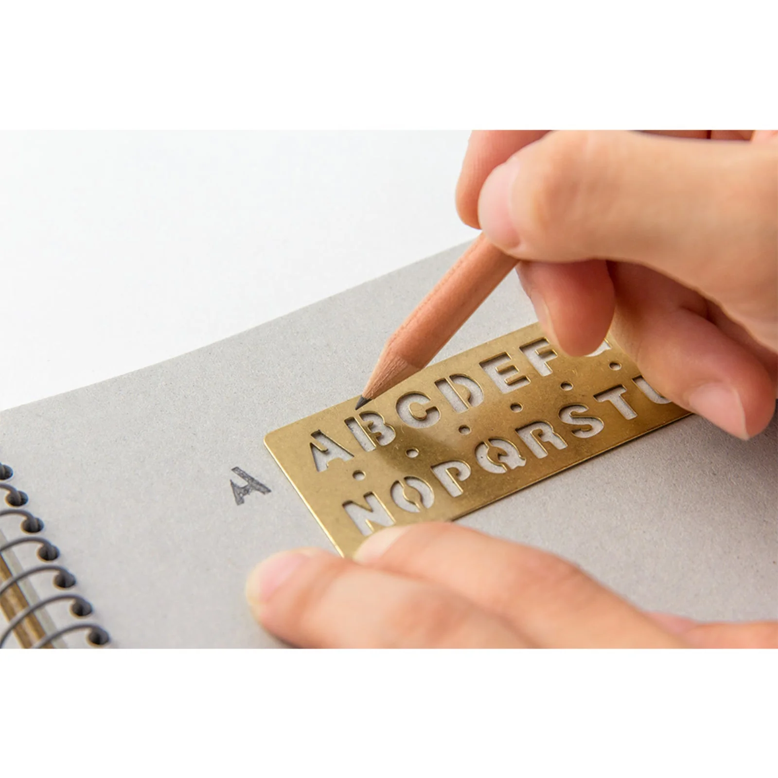 Brass Alphabet Template Bookmark - Image 5