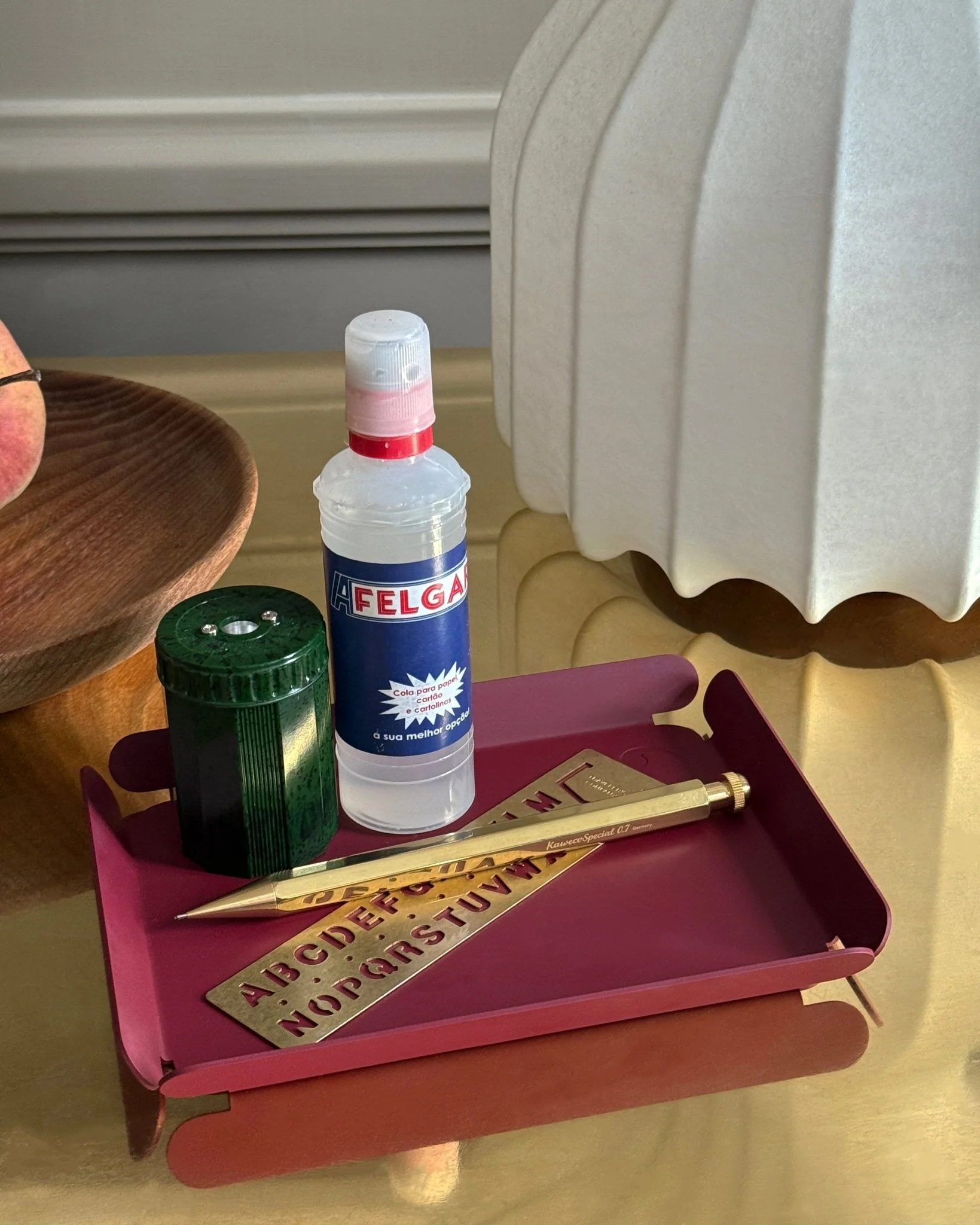 Karst Desk Trays: Burgundy - Image 3
