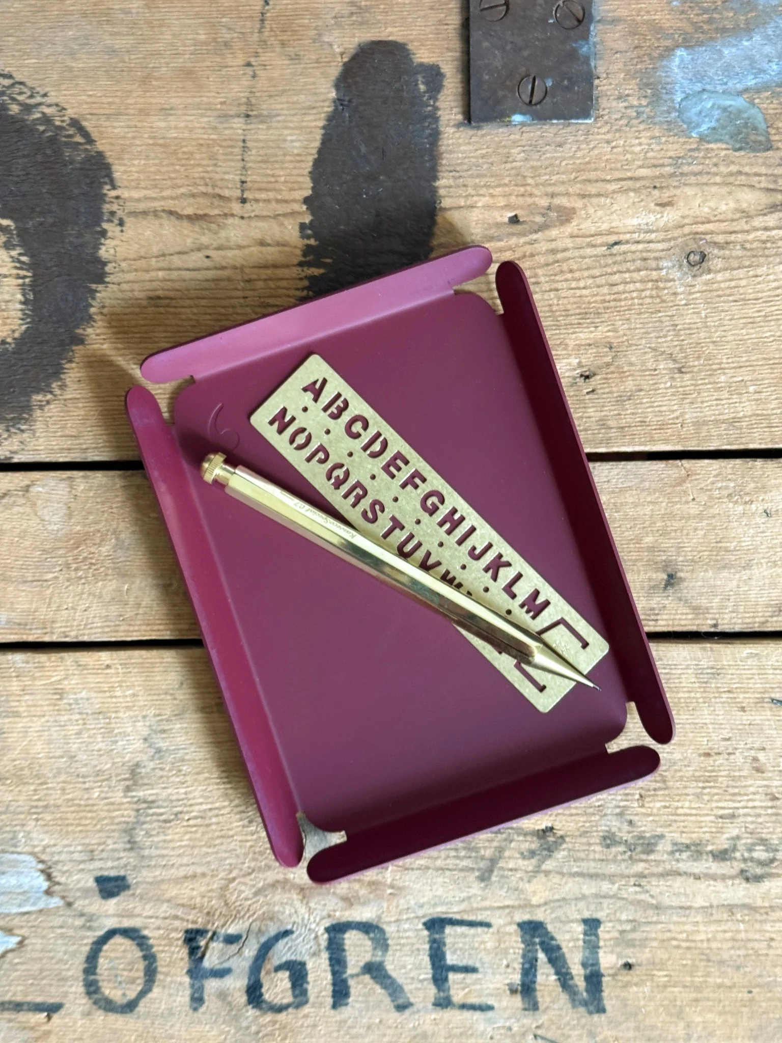 Brass Alphabet Template Bookmark - Image 7
