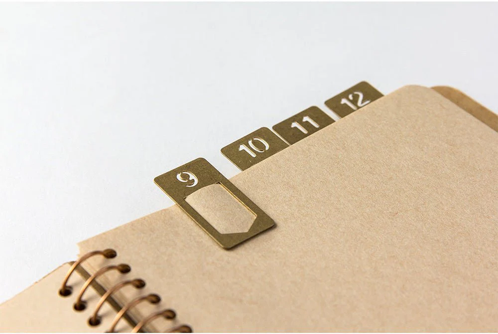 Traveler's Brass Number Clips - Image 2