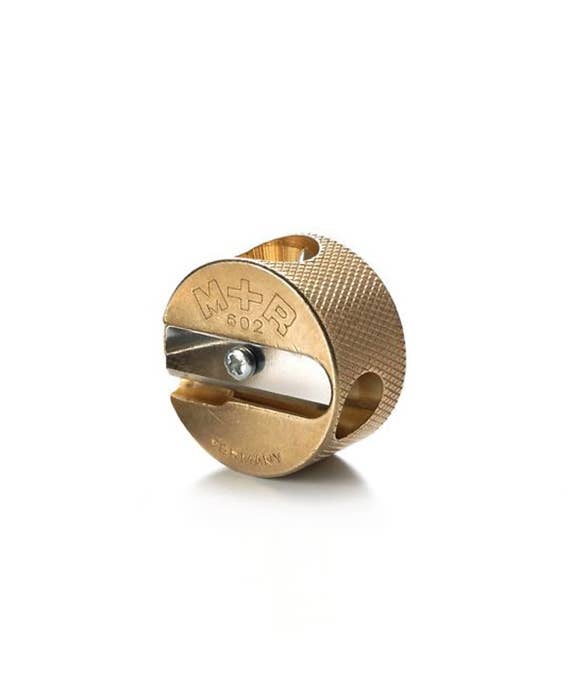 Möbius Brass Double-Hole Pencil Sharpener - Image 5