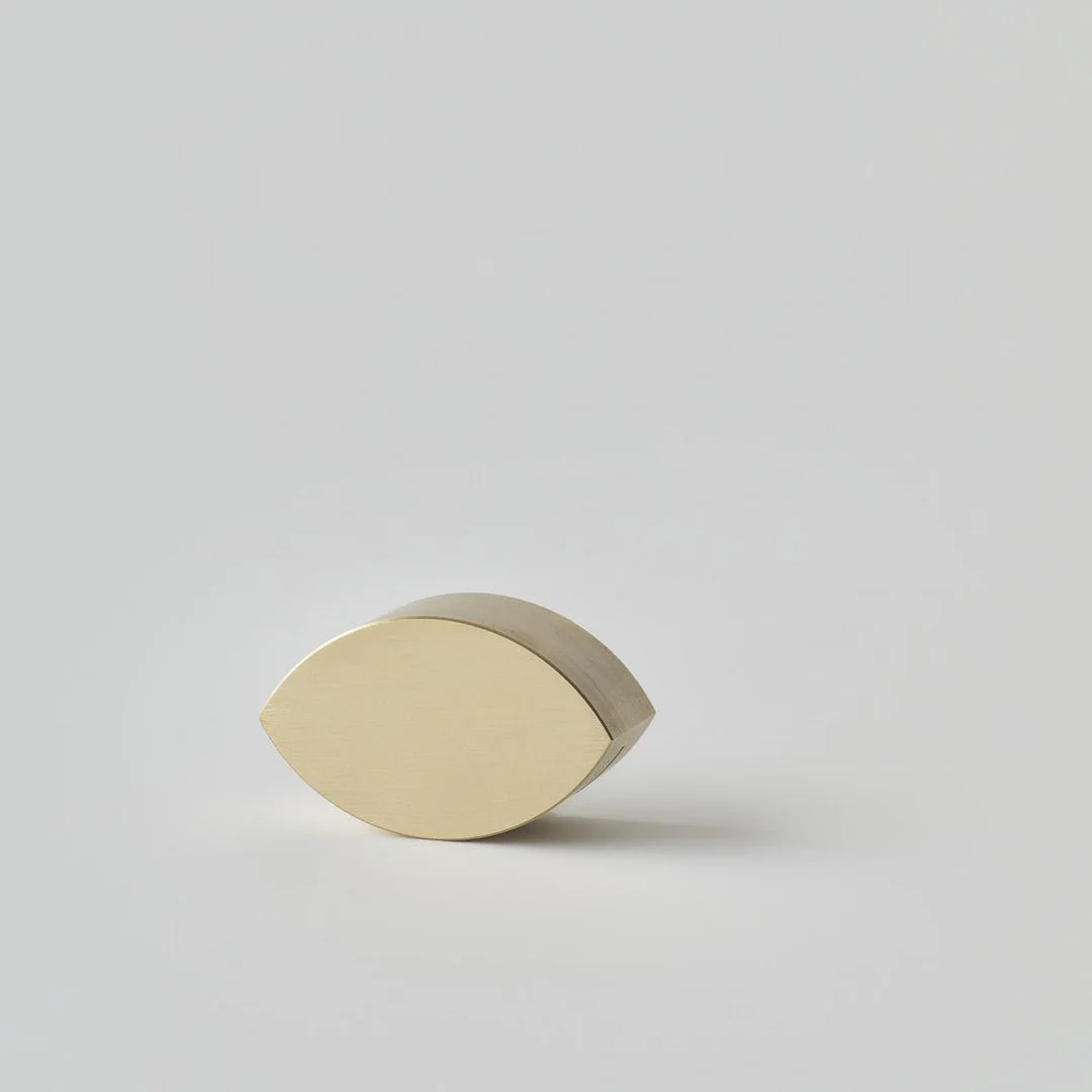 Signe Hytte Almond Book Weight: Brass - Image 3