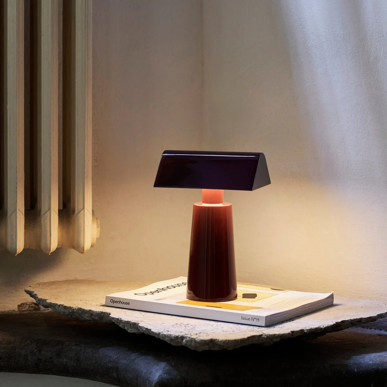 Caret Portable Lamp: Deep Burgundy - Image 2