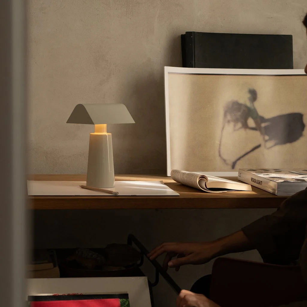 Caret Portable Lamp: Silk Grey - Image 2