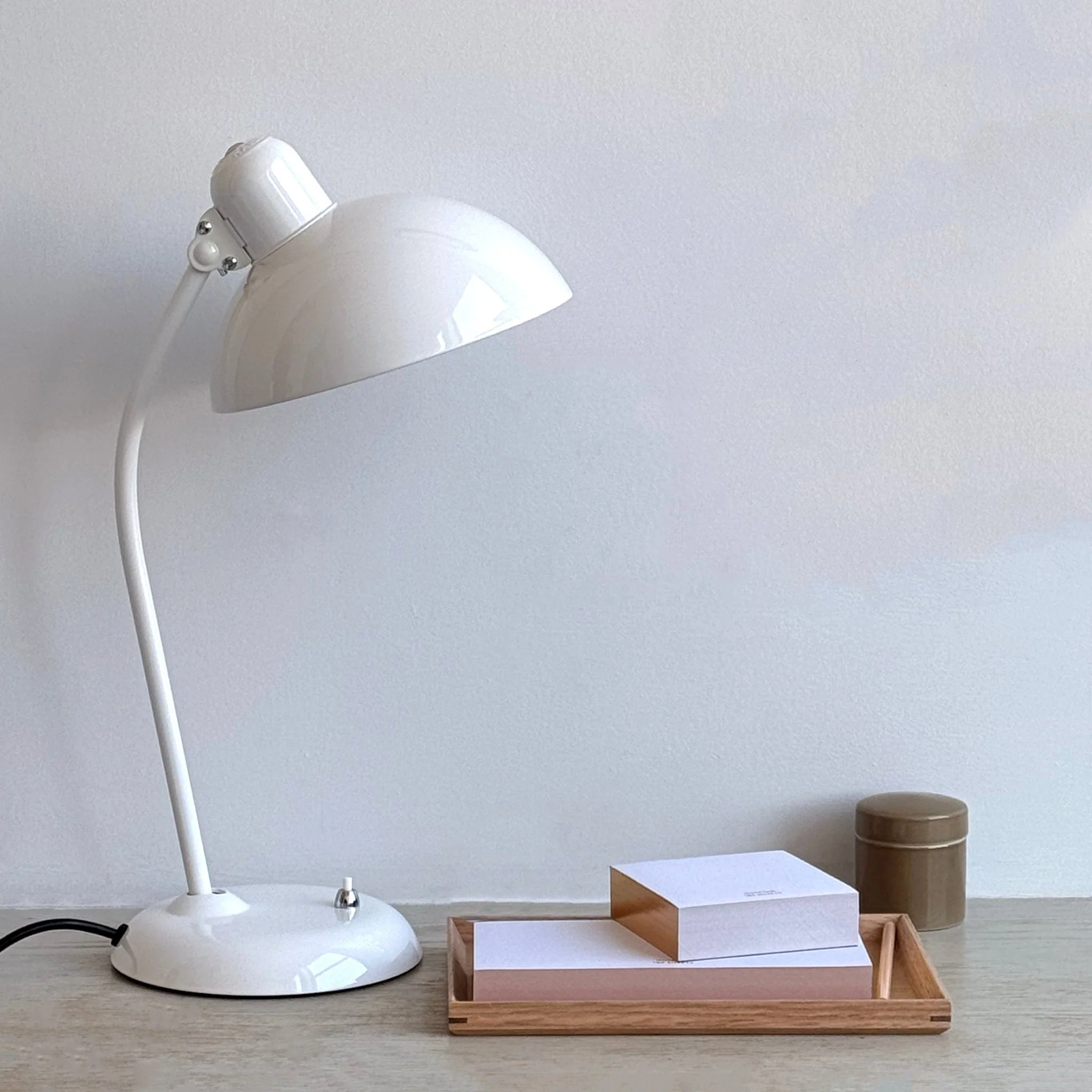 Christian Dell 'Kaiser Idell 6556-T' Lamp:  White - Image 4