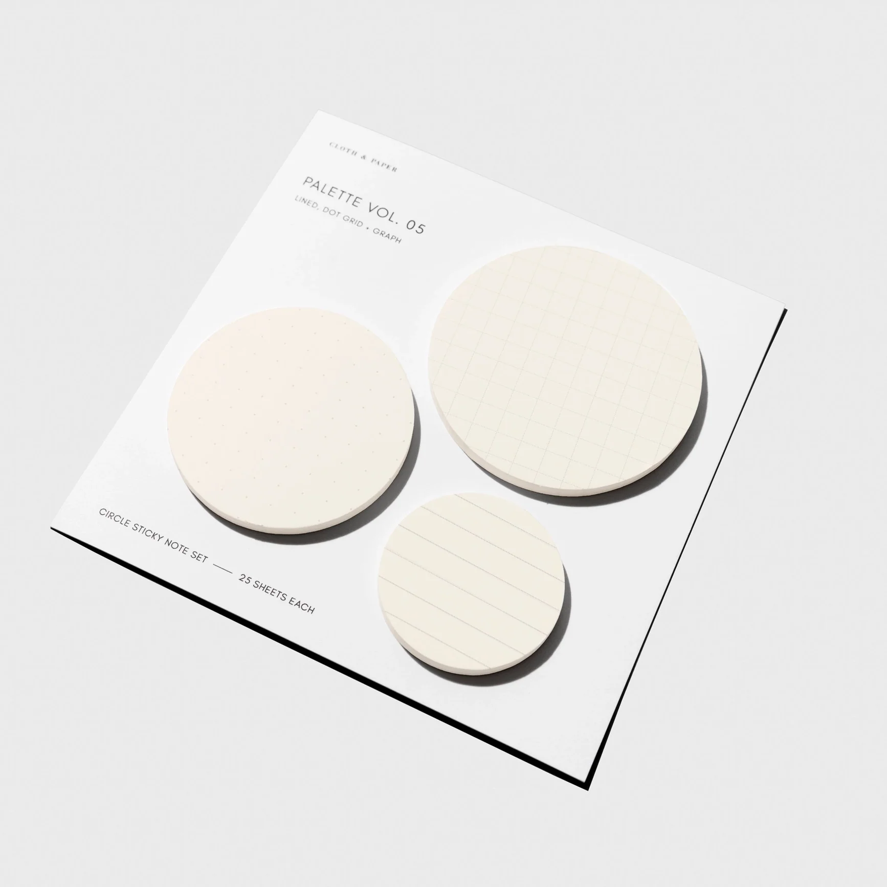 Circle Sticky Note Set: Angora Grid - Image 2