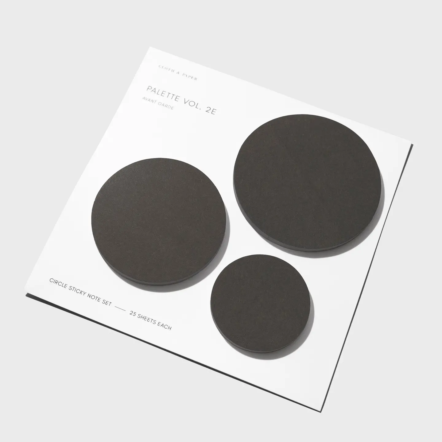 Circle Sticky Note Set: Almost Black - Image 2