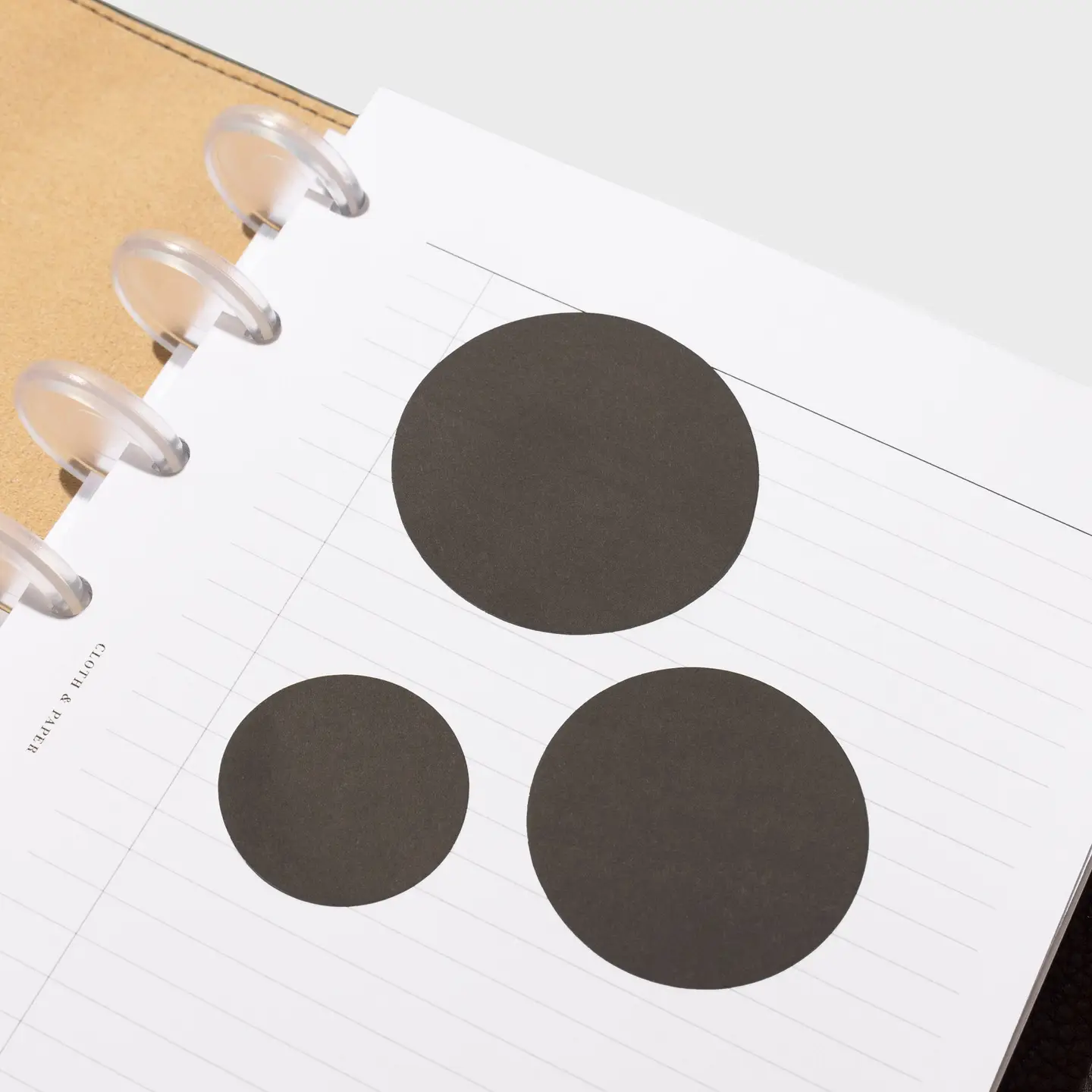 Circle Sticky Note Set: Almost Black - Image 3