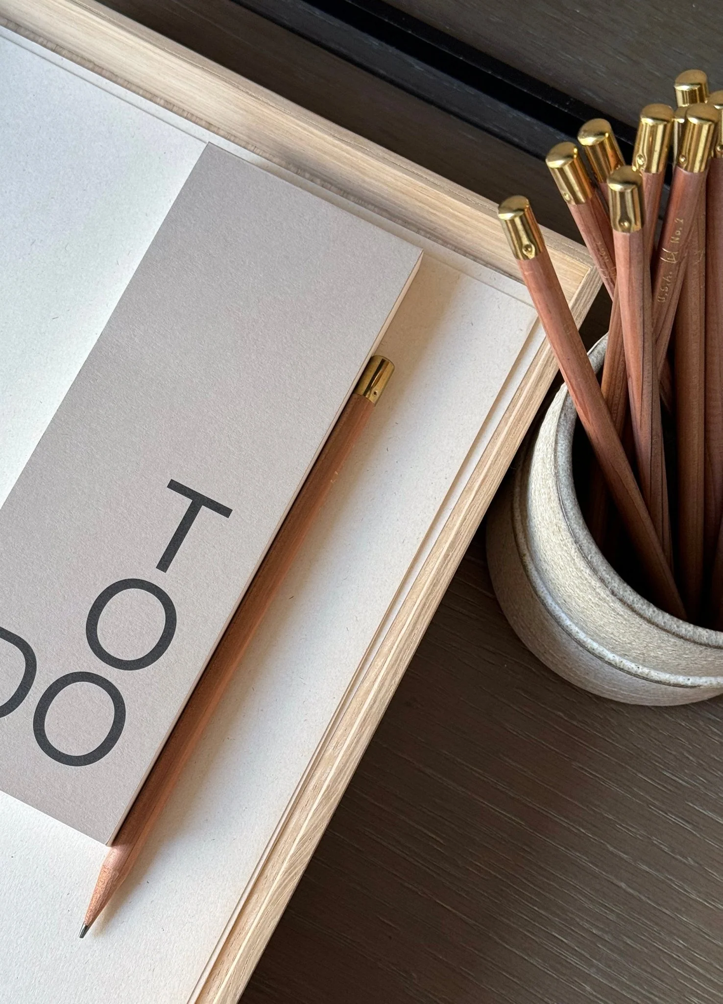 Bronze-tipped Natural Wood Pencils - Image 3