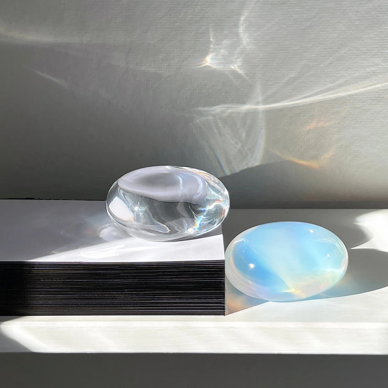 Glass River Stone Paperweights - Image 4