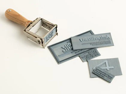 Self-Inking Custom Rubber Stamp: Copper+Black - Image 12