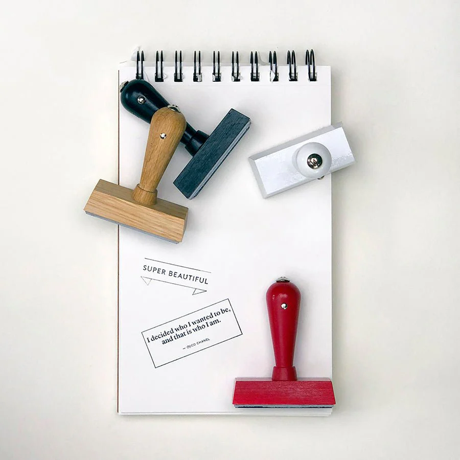 Custom Rubber Stamp: Black Gloss Wood - Image 6