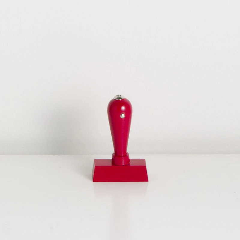 Custom Rubber Stamp: Red Gloss Wood - Image 9