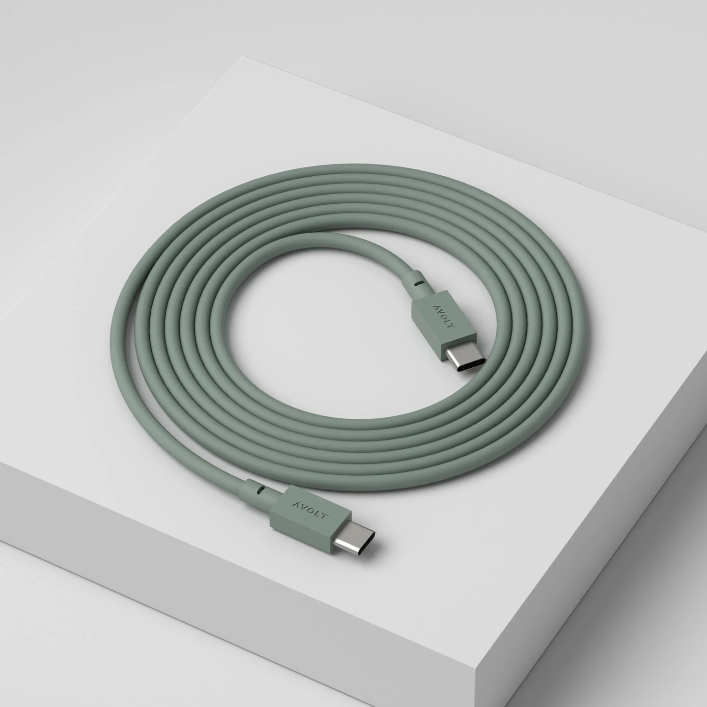 Stockholm Square 1 Power Strip: Oak Green - Image 7