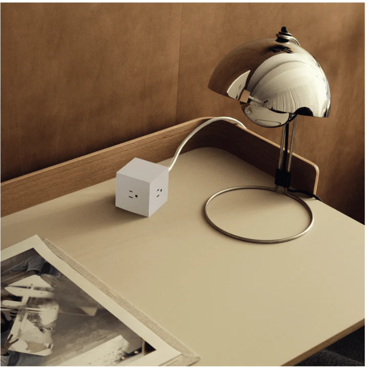 Stockholm Square 1 Power Strip: Sand - Image 3