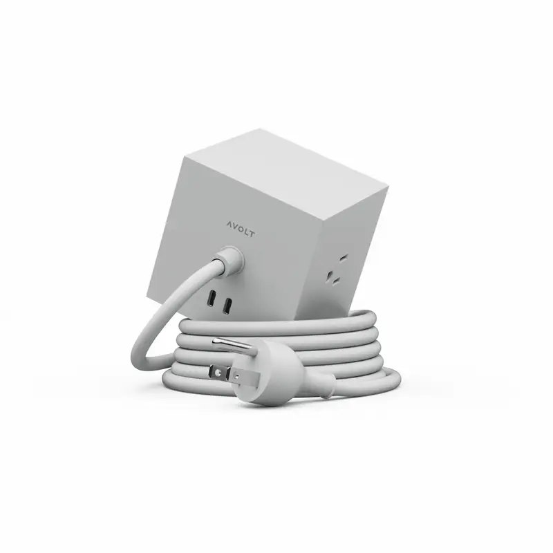 Stockholm Square 1 Power Strip: Gotland Grey - Image 5