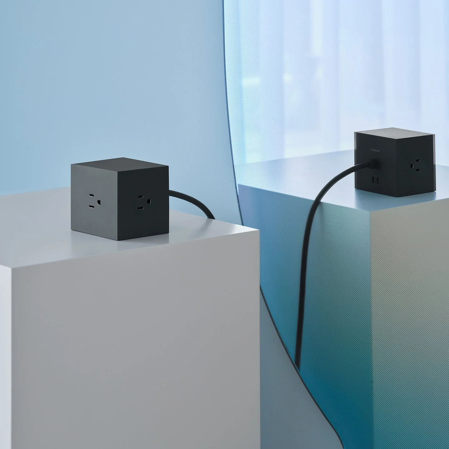 Stockholm Square 1 Power Strip: STHM Black - Image 5