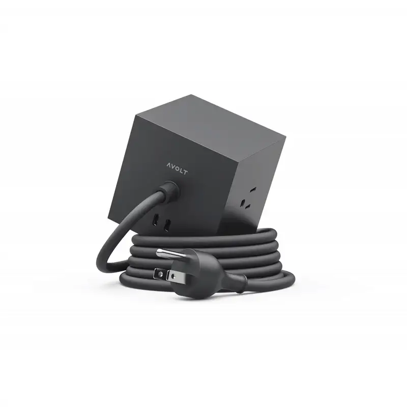 Stockholm Square 1 Power Strip: STHM Black - Image 6