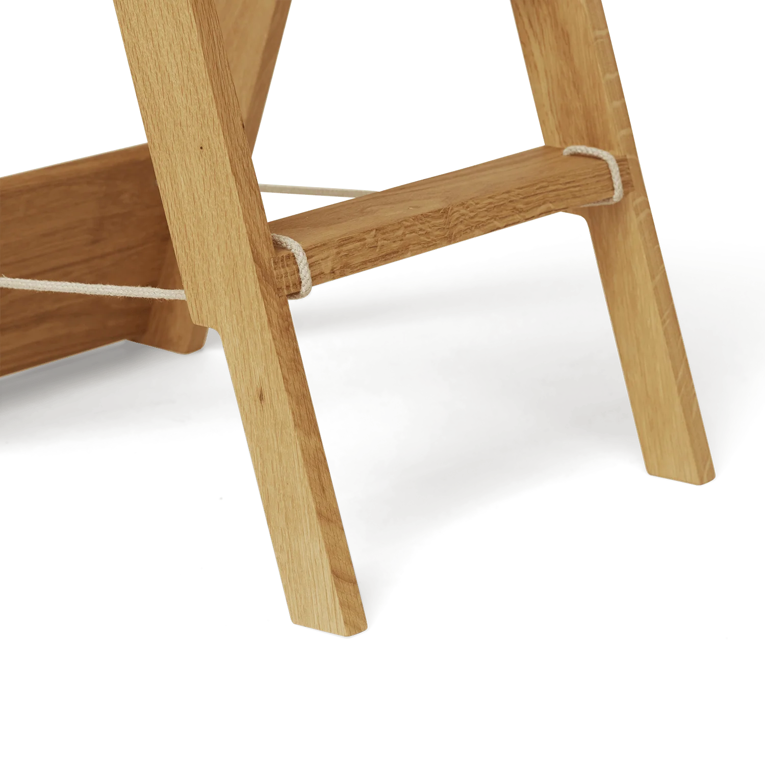 Danish Oak Wall-Hanging Ladder - Image 4