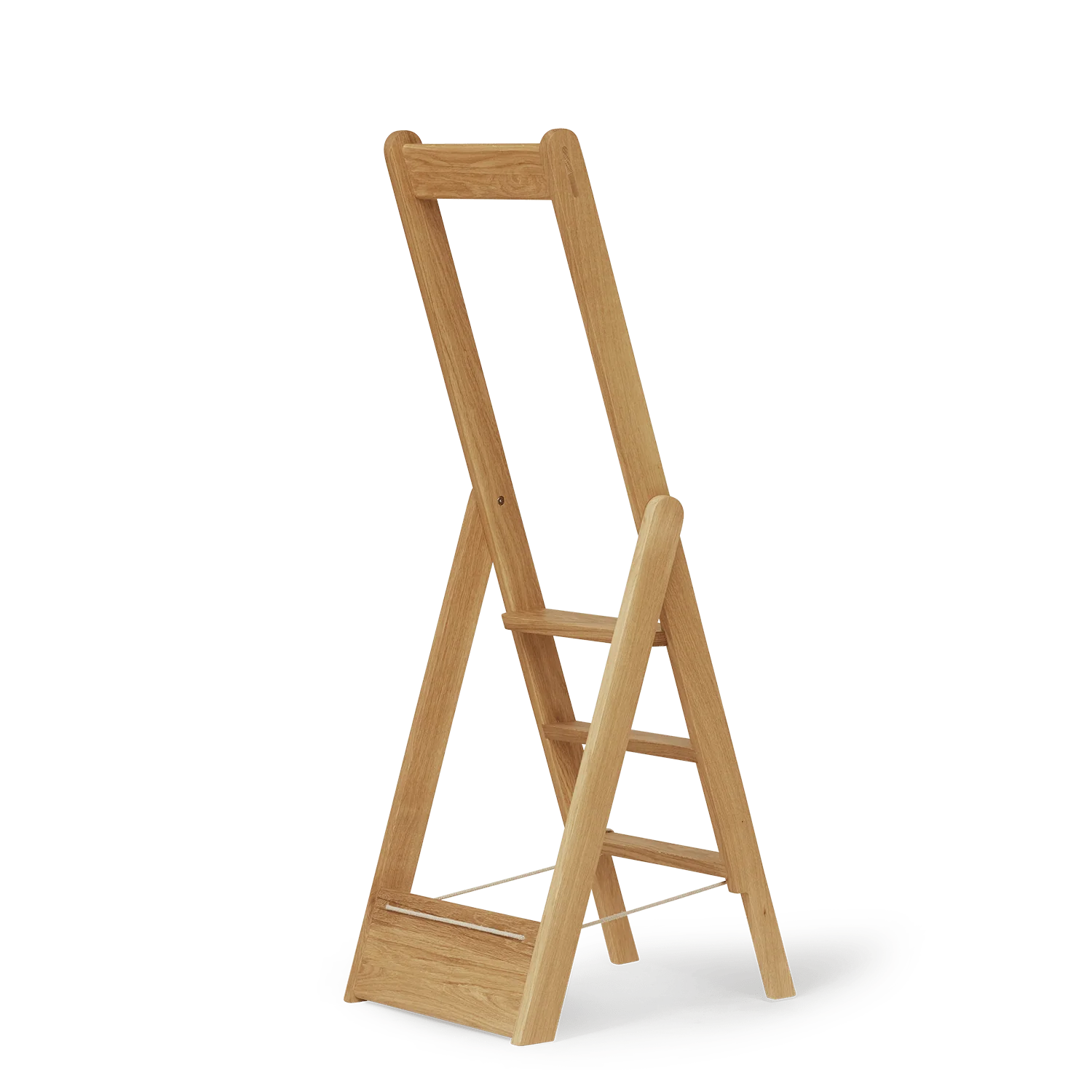 Danish Oak Wall-Hanging Ladder - Image 8