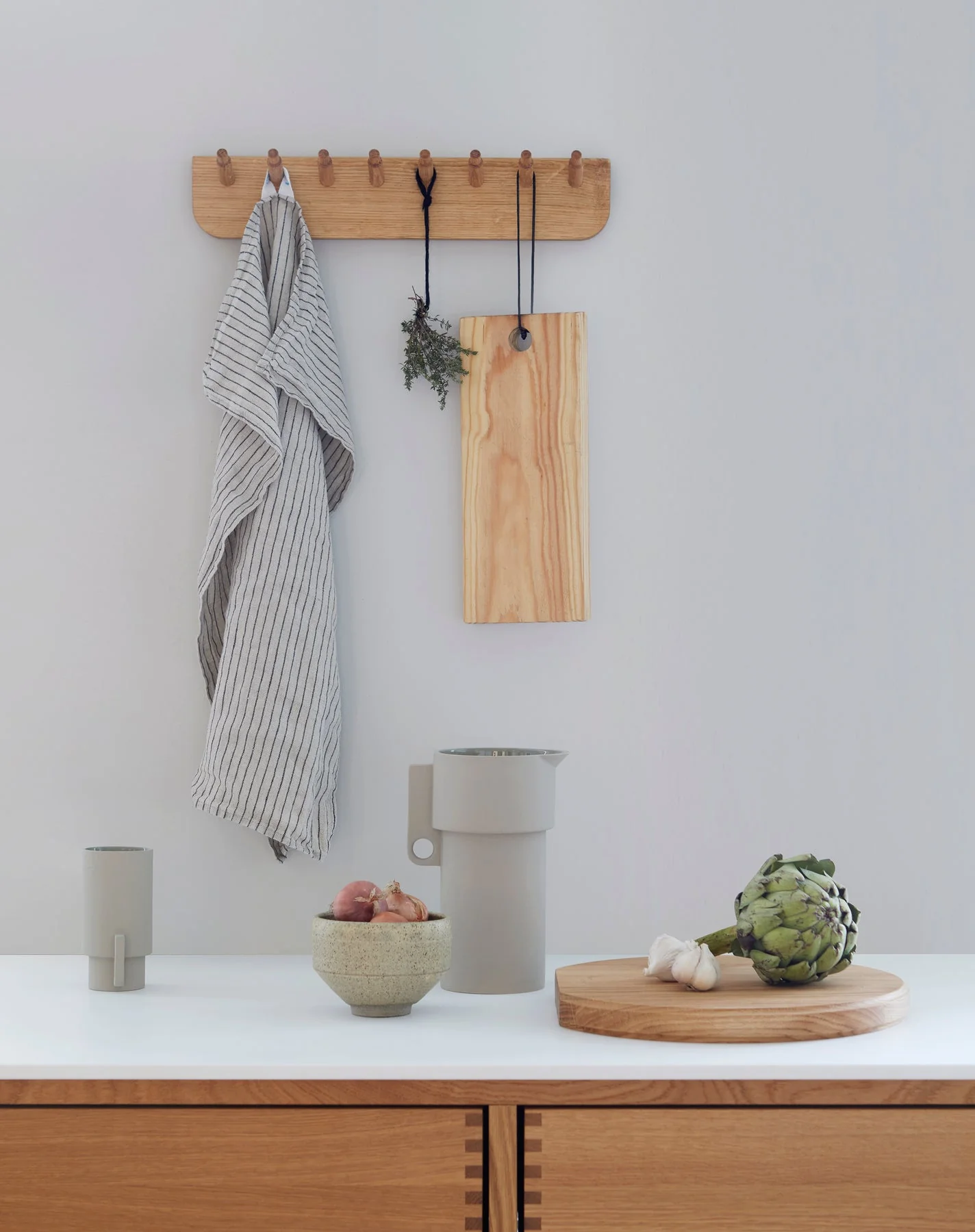 Echo Hanging Rack, White Oak: 2 Sizes - Image 8