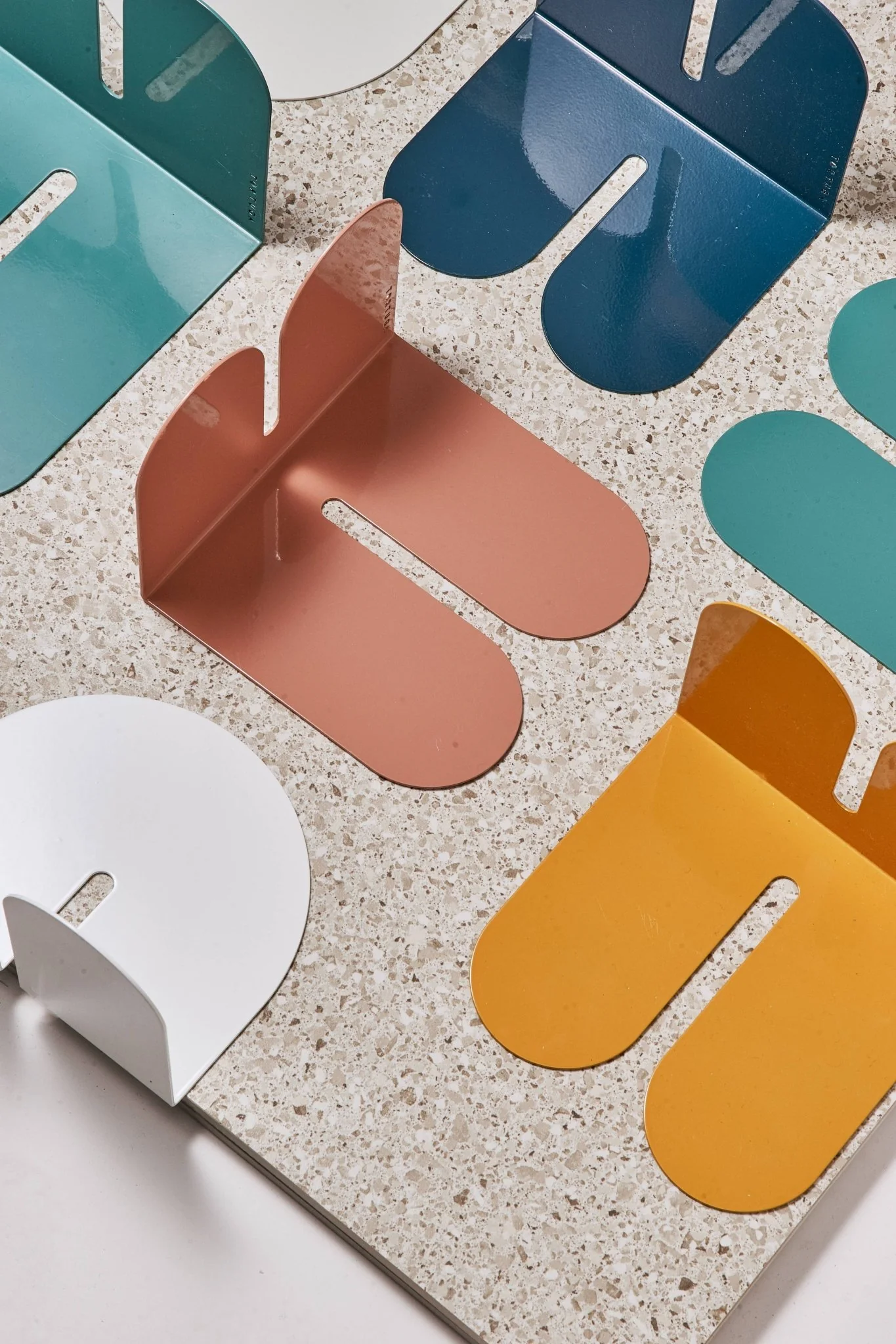 Enamel Bookend: Double Arc Sand - Image 2