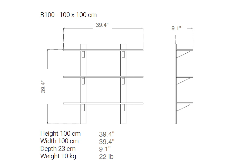 FDB Møbler Sorø B100 Shelves, 100x100 - Image 10