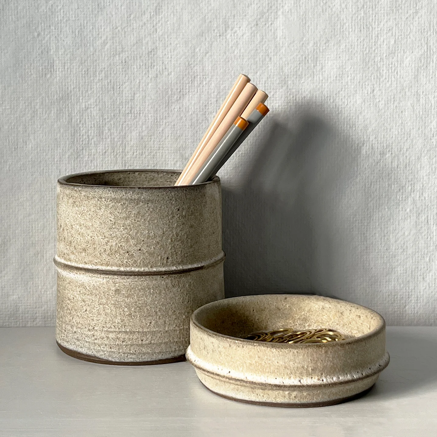 Julia Finlayson Ceramic Desk Set: Stone White - Image 4