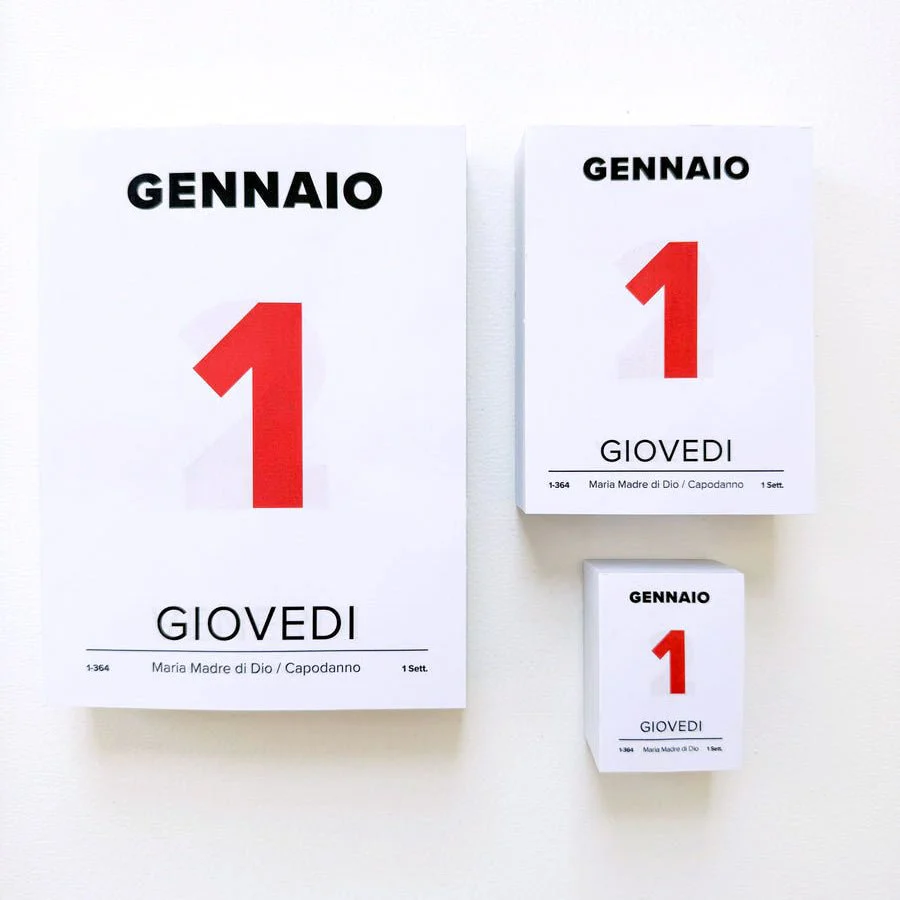 Italian Desk Calendar Pads 2026 - Image 3