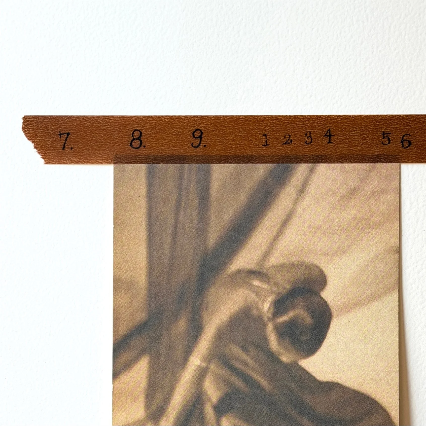 Japanese Numeral Washi Tape: Brown - Image 3