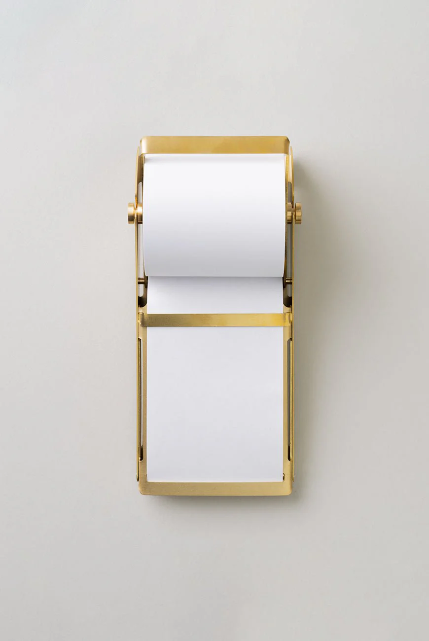 Desktop Roll Note Pad: Brass - Image 3
