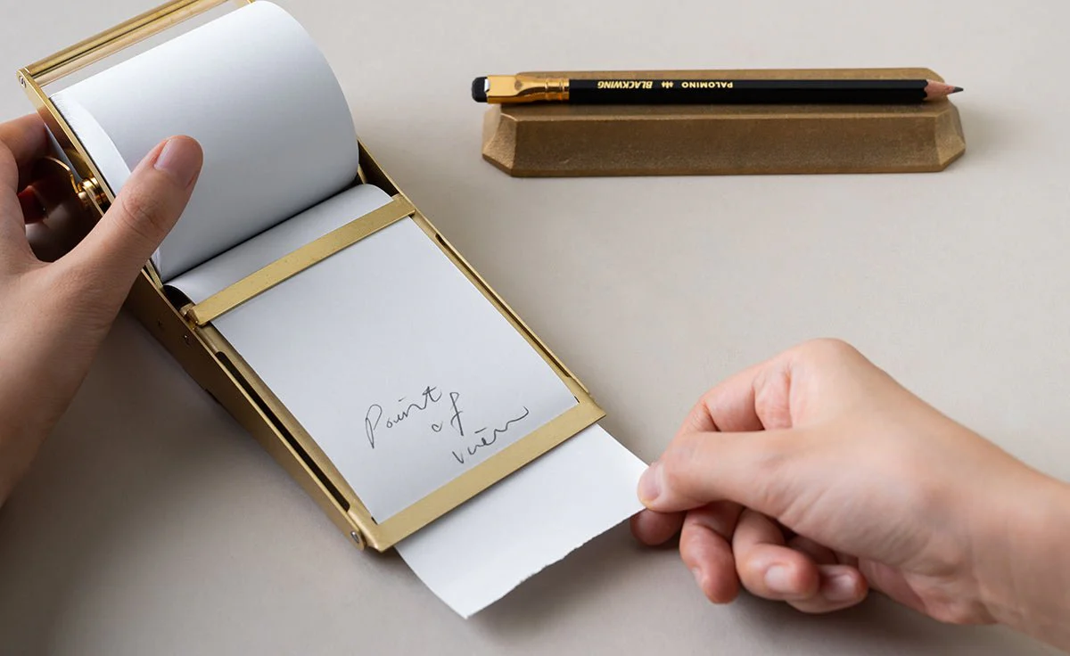 Desktop Roll Note Pad: Brass - Image 8