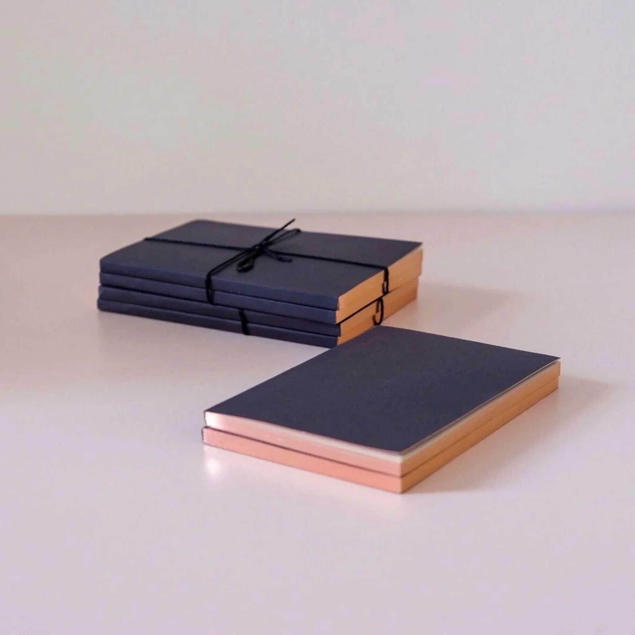 Little Black Notebooks with Rose Gold Edging (set of 2) - Image 5