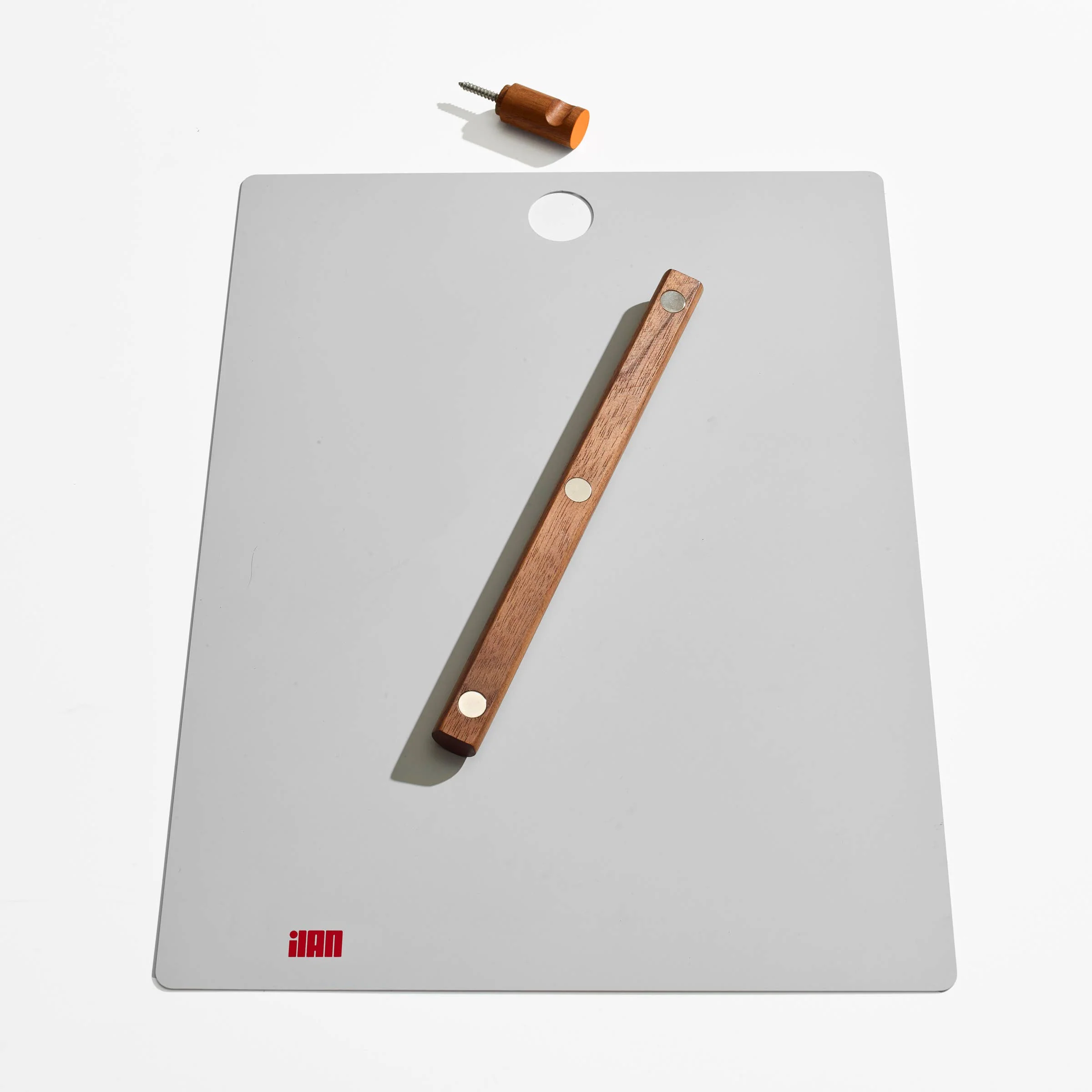 Magnetic Wall/Desk Clipboard: Grey - Image 3