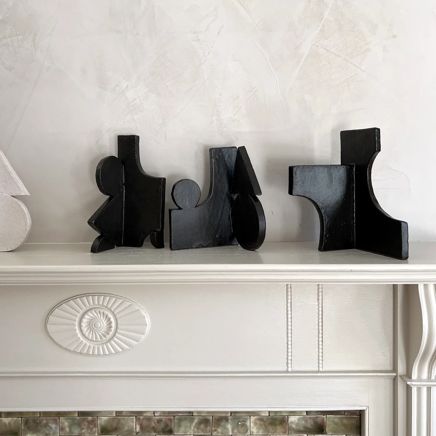 Morgan Peck Ceramic Single Bookend - Black D - Image 3