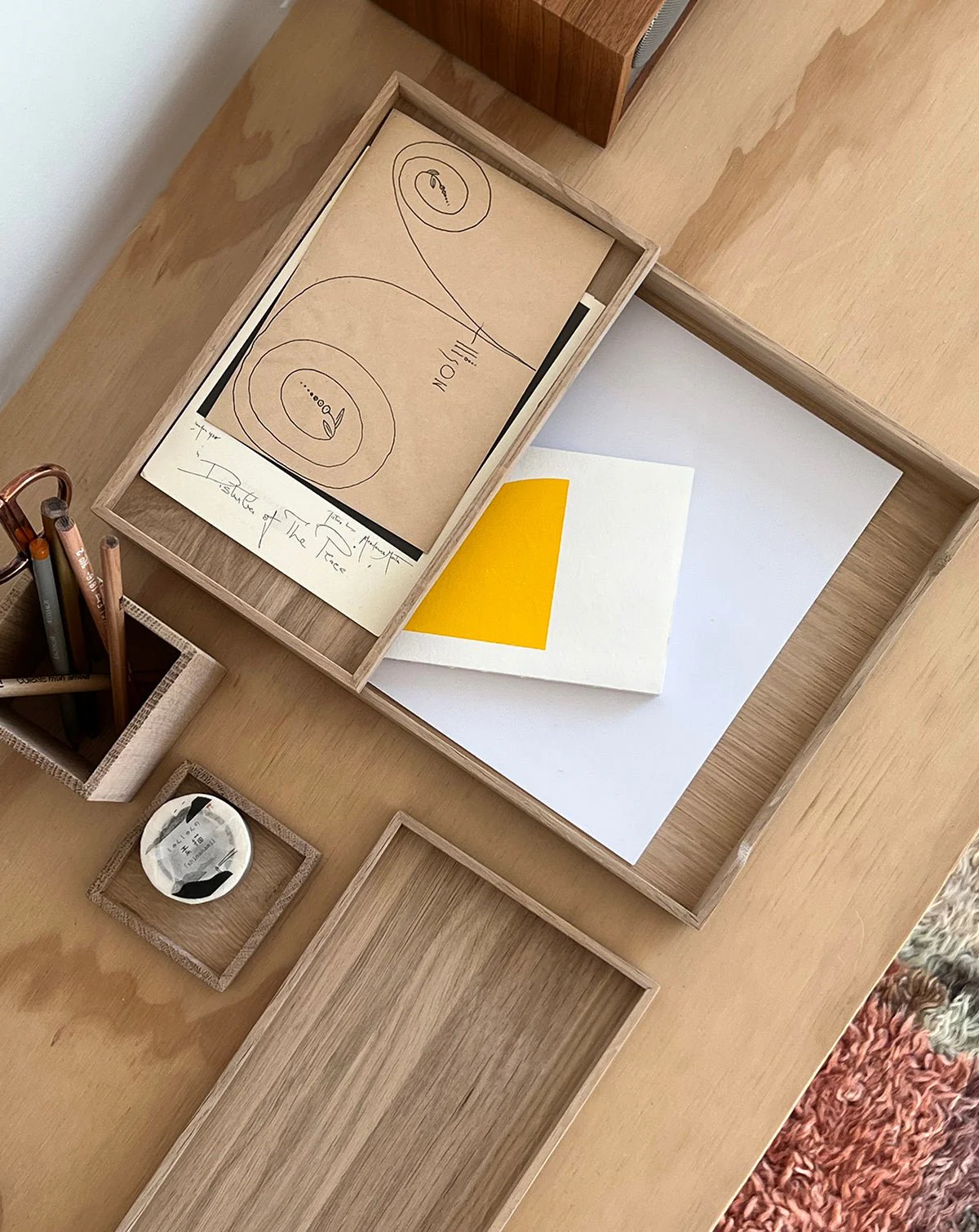 Modular Oak Letter Tray - Image 6