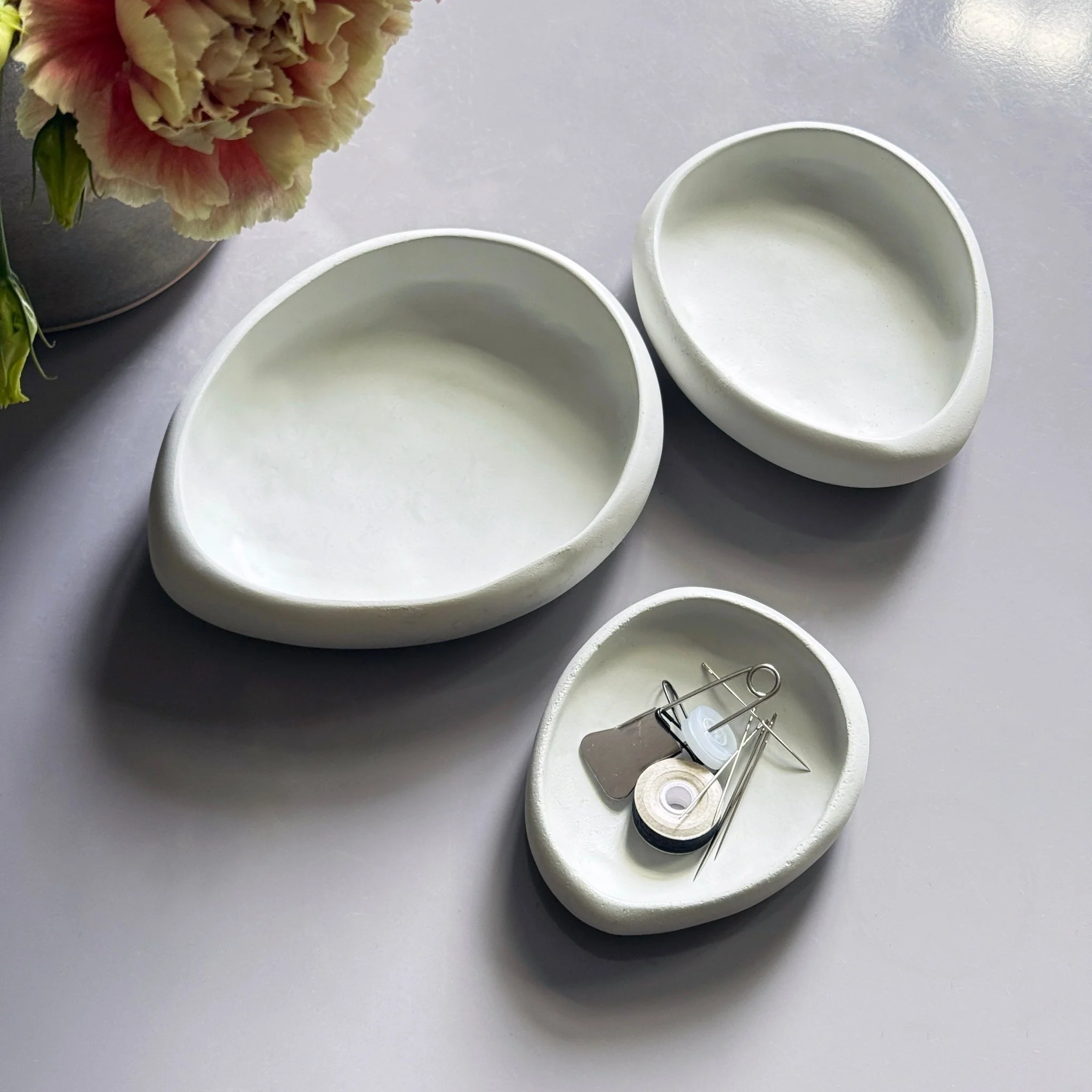 Organic Resin Catchalls: set of 3 - Image 3