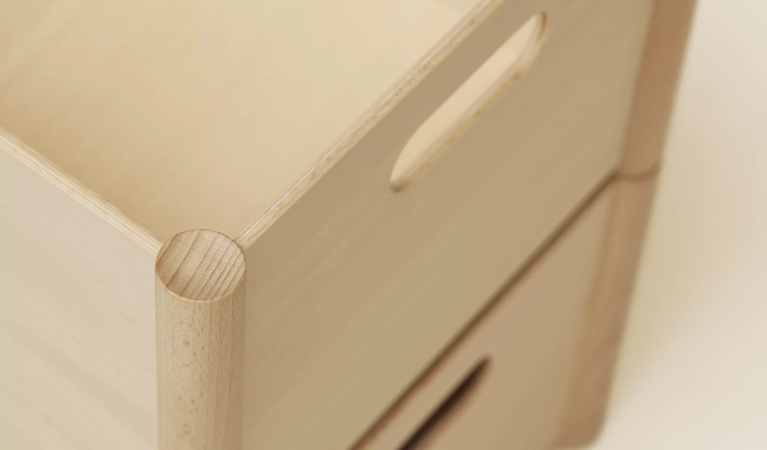 Pillar Storage box: Beech - Image 3