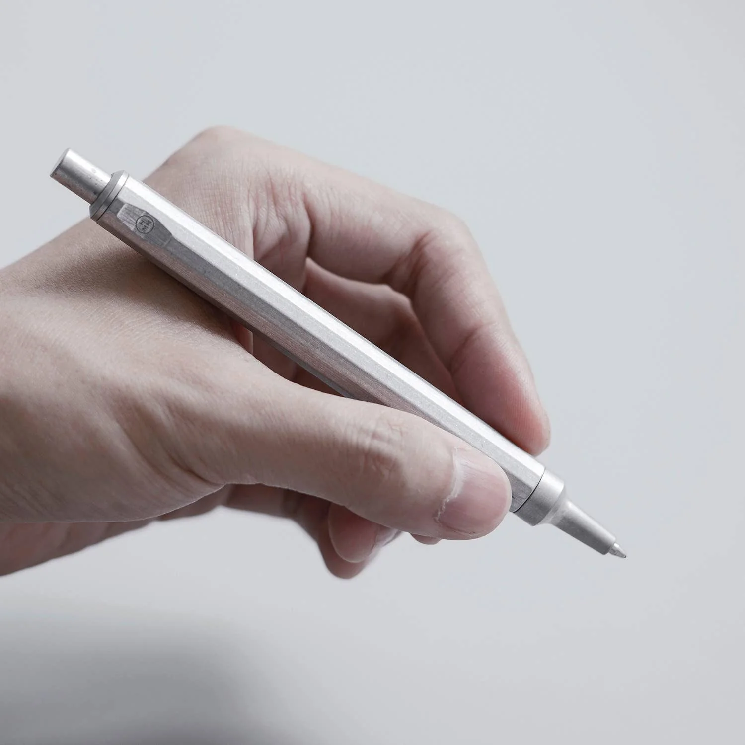 Raw Aluminum Ballpoint Pen - Image 7