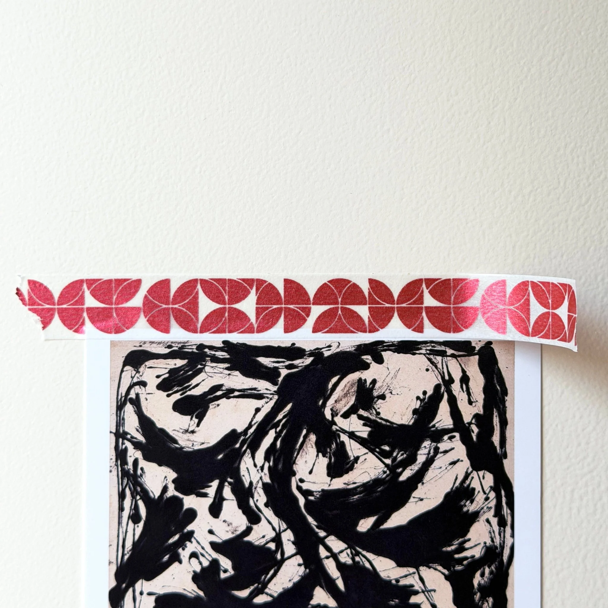 Red SemiCircle Washi Tape