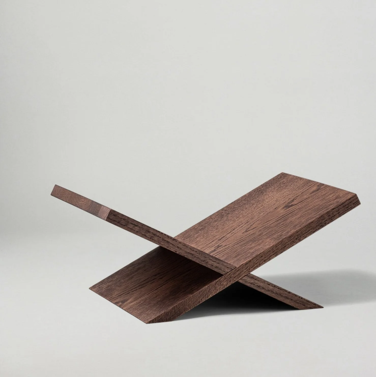 Rest Book Stand: Smoked Oak