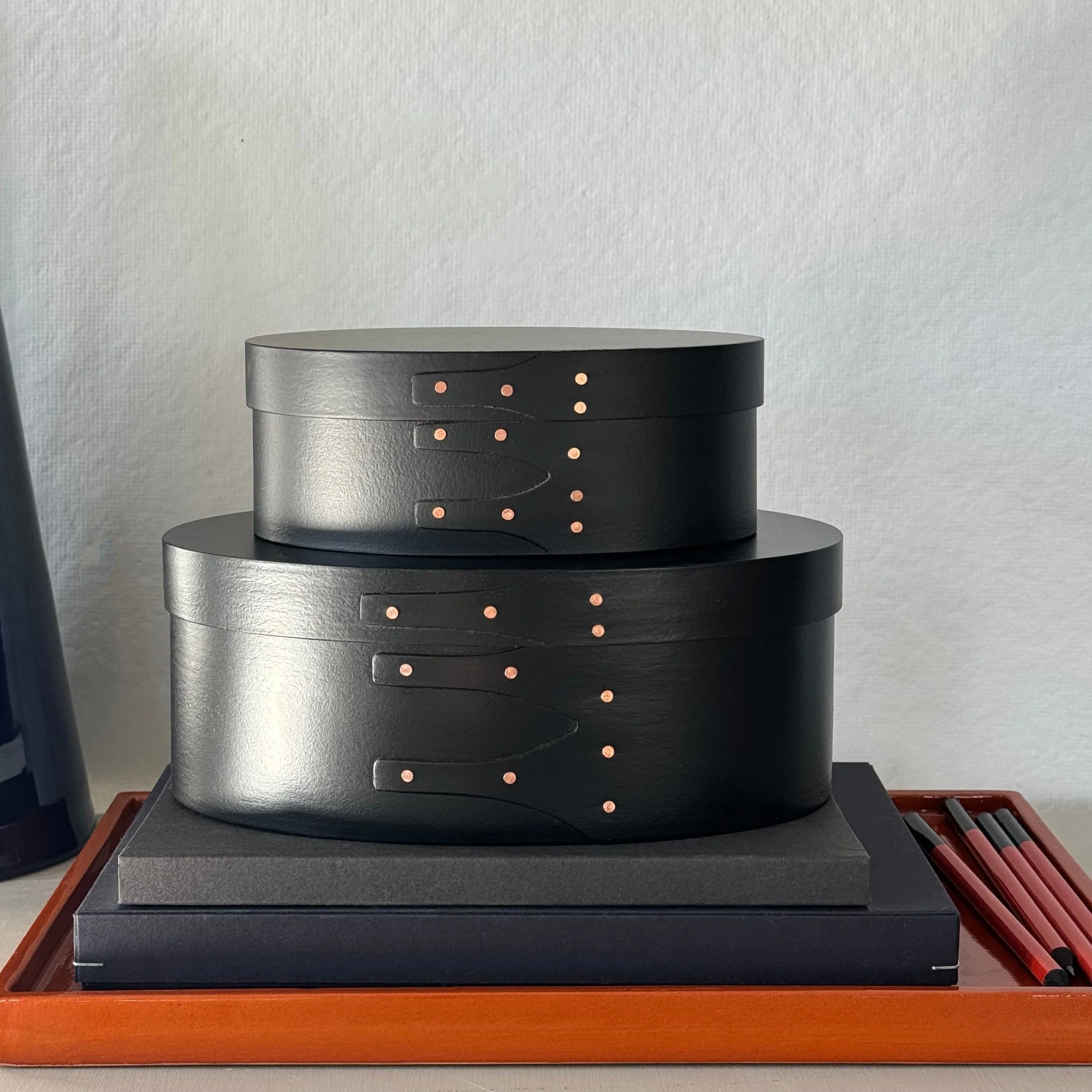 Black Shaker Boxes: Oval - Image 5