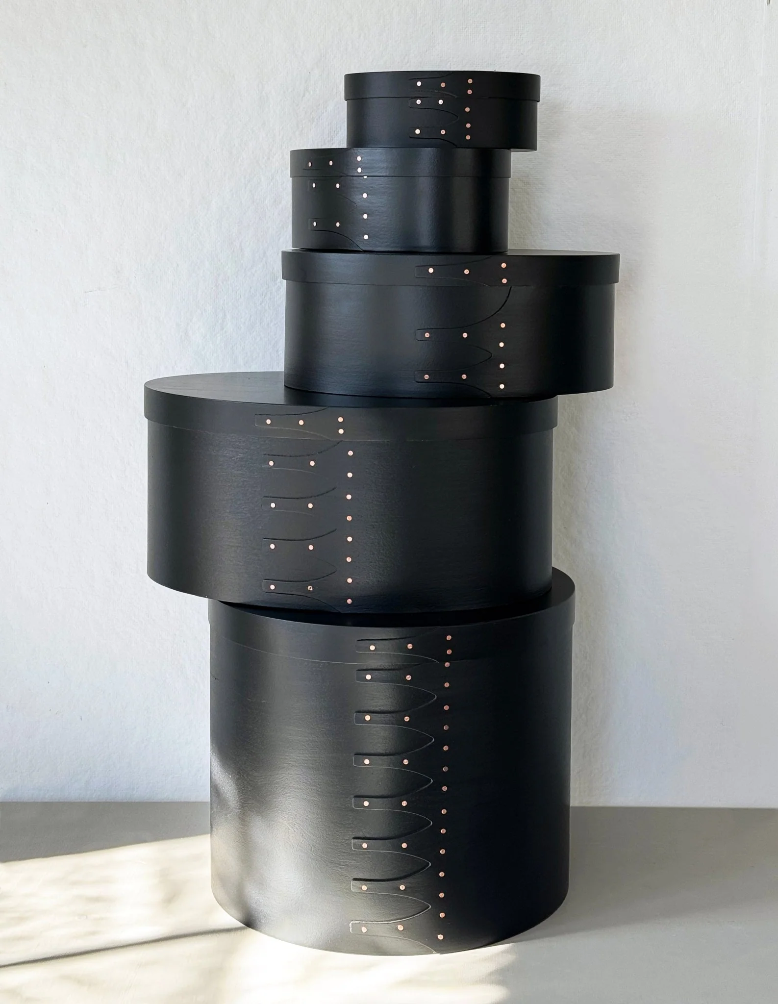 Black Shaker Boxes: Oval - Image 7